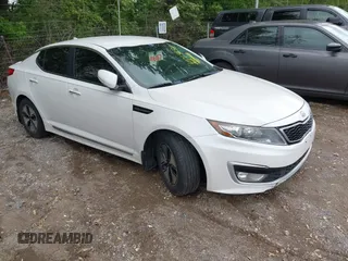 2012 Kia Optima Hybrid with VIN KNAGM4AD6C5014582, listed as a IAAI auction lot 42186511 with 172,517 mi miles. Bid and sale history available at carsss.com. Image 1.