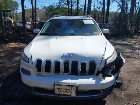 2014 Jeep Cherokee Limited with VIN 1C4PJLDS9EW238121, listed as a IAAI auction lot 41811278 with 185,240 mi miles. Bid and sale history available at carsss.com. Image 12.