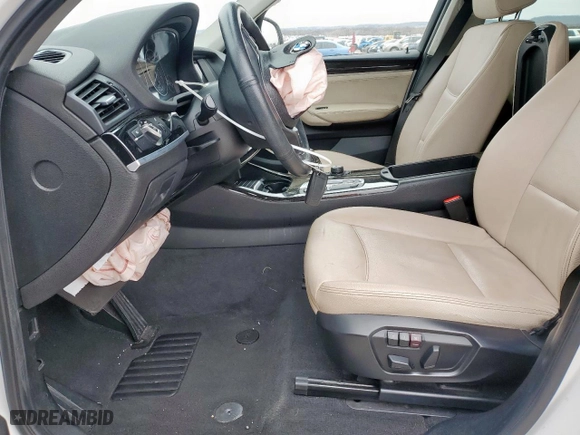 2017 BMW X3 sDrive28i with VIN 5UXWZ7C56H0U45479, listed as a Copart auction lot 46176365 with 0 mi miles and Salvage Title. Bid and sale history available at carsss.com. Image 7.