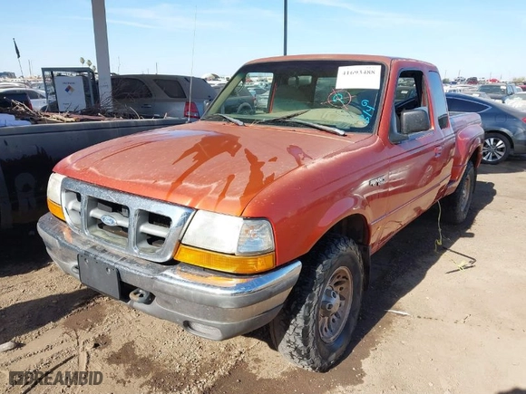 1998 Ford Ranger XL with VIN 1FTZR15U3WPB55172, listed as a IAAI auction lot 41693488 with 167,472 mi miles. Bid and sale history available at carsss.com. Image 2.