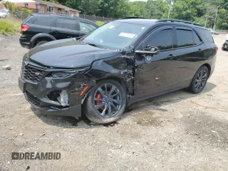 2024 Chevrolet Equinox RS with VIN 3GNAXWEG3RL123341, listed as a Copart auction lot 59261085 with 37,108 mi miles and Salvage title. Bid and sale history available at DreamBid. Image 1.