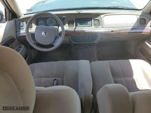 2005 Mercury Grand Marquis GS with VIN 2MEFM74W15X663557, listed as a Copart auction lot 65799904 with 107,483 mi miles and Salvage Title. Bid and sale history available at carsss.com. Image 8.