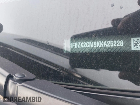2019 Ford Transit Passenger XL with VIN 1FBZX2CM9KKA25228, listed as a IAAI auction lot 40274823 with 35,155 mi miles. Bid and sale history available at carsss.com. Image 17.