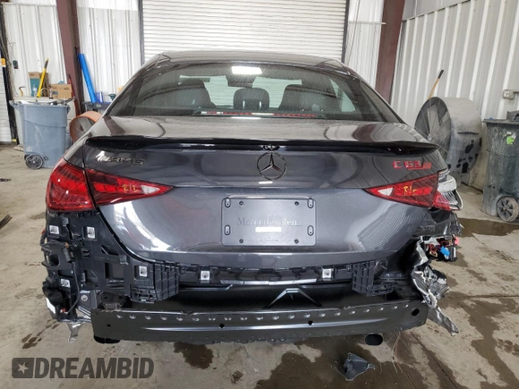 2024 Mercedes-Benz C 63 S AMG E Performance with VIN W1KAF8AB3RR221818, listed as a Copart auction lot 53712045 with 361 mi miles and Salvage title. Bid and sale history available at DreamBid. Image 6.