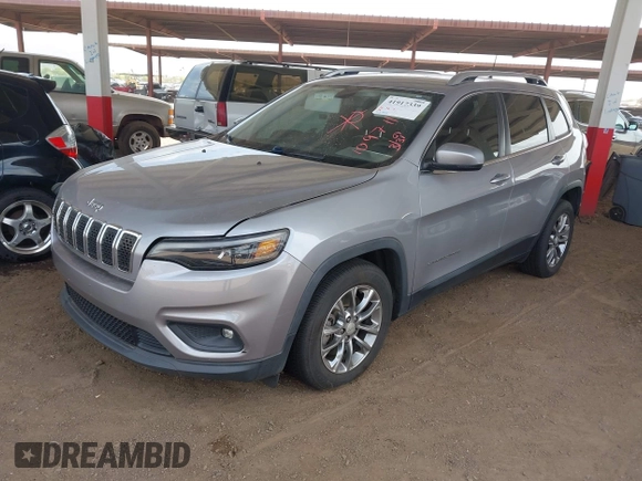 2019 Jeep Cherokee Latitude Plus with VIN 1C4PJLLB9KD109711, listed as a IAAI auction lot 41917339 with 115,320 mi miles. Bid and sale history available at carsss.com. Image 2.