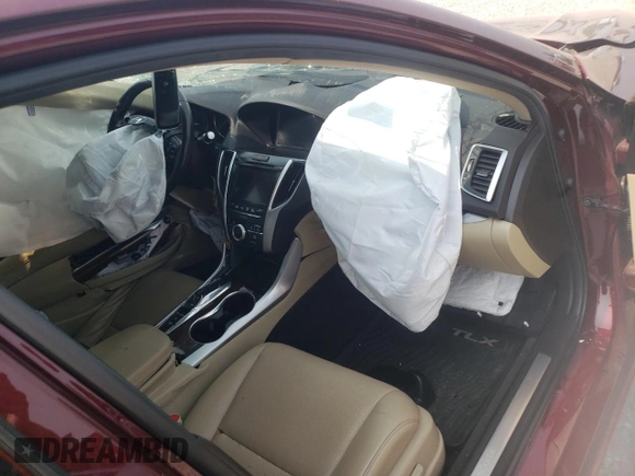 2016 Acura TLX Technology with VIN 19UUB2F55GA010961, listed as a Copart auction lot 59317605 with Not provided miles and Salvage title. Bid and sale history available at DreamBid. Image 8.