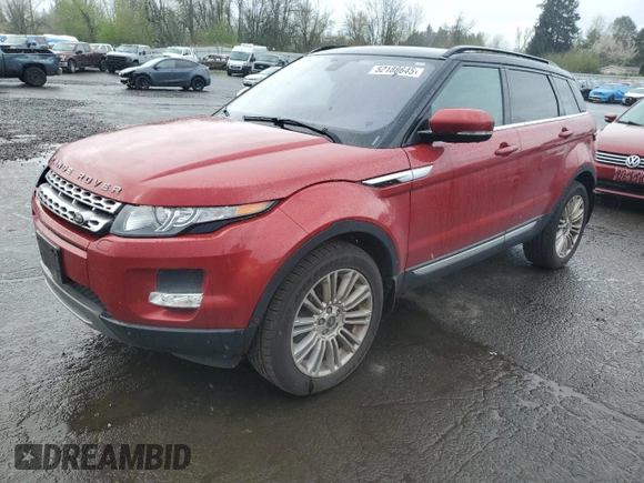 2013 Land Rover Range Rover Evoque Prestige Premium with VIN SALVV2BG1DH767496, listed as a Copart auction lot 52188645 with 101,648 mi miles and Salvage title. Bid and sale history available at DreamBid. Image 1.