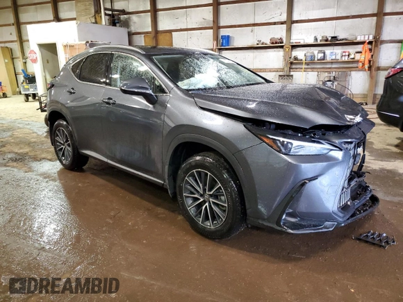 2023 Lexus NX with VIN JTJAKCEZ8P2010939, listed as a Copart auction lot 41824623 with 9,679 mi miles. Bid and sale history available at carsss.com. Image 4.
