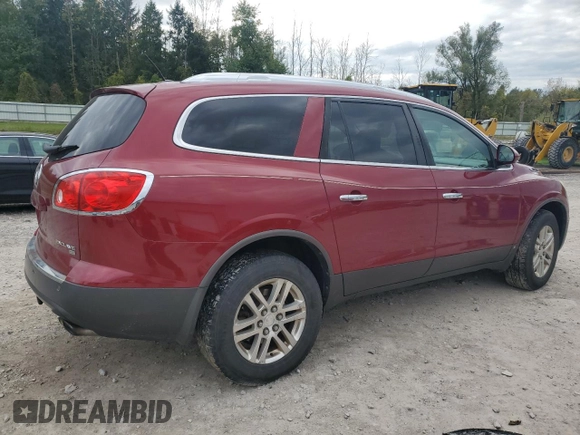 2009 Buick Enclave CX with VIN 5GAER13D89J175928, listed as a Copart auction lot 73417714 with 190,399 mi miles and Salvage Title. Bid and sale history available at DreamBid. Image 3.