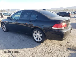 2006 BMW 7 Series 750i with VIN WBAHL83516DT01293, listed as a Copart auction lot 49506035 with Not provided miles and Salvage title. Bid and sale history available at DreamBid. Image 2.