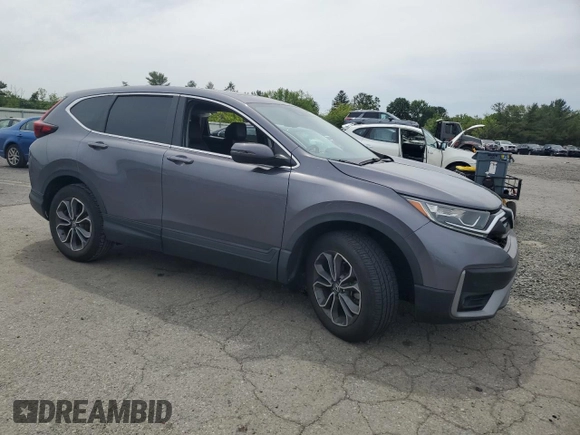 2020 Honda CR-V EX-L with VIN 5J6RW2H80LL037462, listed as a Copart auction lot 58487225 with 50,507 mi miles and Salvage title. Bid and sale history available at DreamBid. Image 4.