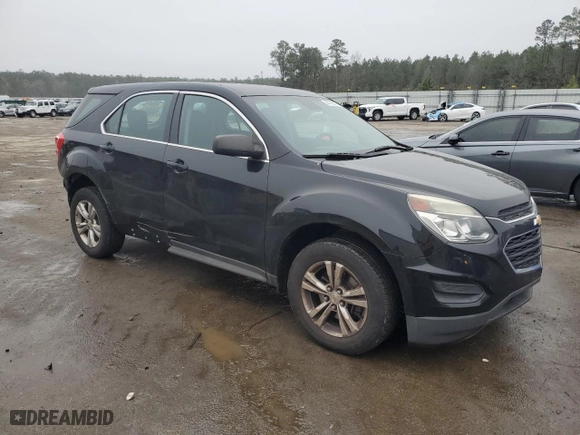 2017 Chevrolet Equinox LS with VIN 2GNALBEK9H1586075, listed as a Copart auction lot 44760675 with 126,526 mi miles and Salvage Title. Bid and sale history available at carsss.com. Image 4.