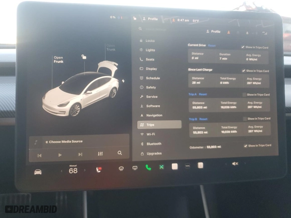 2020 Tesla Model 3 Standard Range Plus with VIN 5YJ3E1EA6LF634330, listed as a Copart auction lot 48435625 with NaN miles and Salvage Title. Bid and sale history available at carsss.com. Image 9.