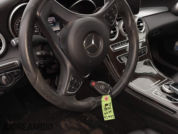 2017 Mercedes-Benz C 300 with VIN 55SWF4KB0HU224329, listed as a IAAI auction lot 41037132 with 62,759 mi miles and . Bid and sale history available at carsss.com. Image 11.