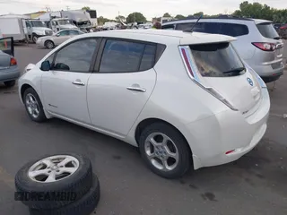 2013 Nissan LEAF SL with VIN 1N4AZ0CP2DC411719, listed as a IAAI auction lot 42455433 with 70,701 mi miles and . Bid and sale history available at DreamBid. Image 3.