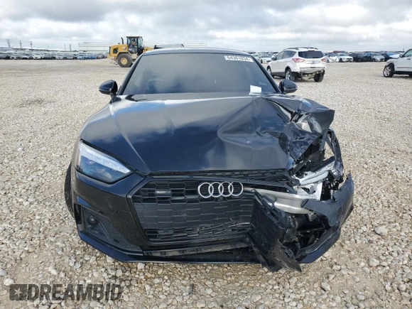 2023 Audi A5 Sportback Premium Plus with VIN WAUCBCF51PA022991, listed as a Copart auction lot 64301034 with 0 mi miles and Salvage Title. Bid and sale history available at carsss.com. Image 5.