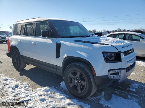 2023 Land Rover Defender S with VIN SALEJ7EXXP2124365, listed as a Copart auction lot 44719545 with 19,299 mi miles and Salvage Title. Bid and sale history available at carsss.com. Image 4.
