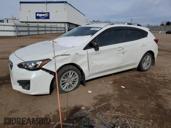 2017 Subaru Impreza Premium with VIN 4S3GTAB69H3738094, listed as a Copart auction lot 49854535 with 101,729 mi miles and Salvage title. Bid and sale history available at DreamBid. Image 1.