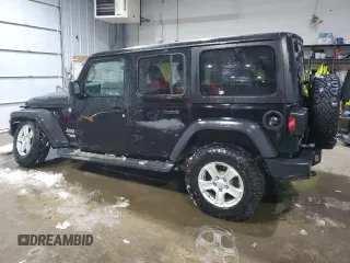 2019 Jeep Wrangler Unlimited Sport Altitude with VIN 1C4HJXDG7KW511592, listed as a Copart auction lot 45100125 with 53,669 mi miles and Salvage title. Bid and sale history available at DreamBid. Image 2.
