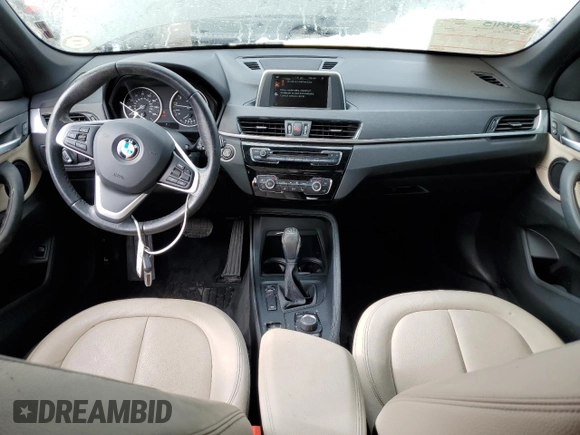 2017 BMW X1 xDrive28i with VIN WBXHT3C37H5F87237, listed as a Copart auction lot 46151025 with 34,297 mi miles and Salvage Title. Bid and sale history available at carsss.com. Image 8.