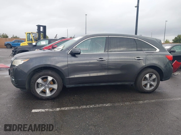 2016 Acura MDX with VIN 5FRYD3H23GB007677, listed as a IAAI auction lot 41586346 with 104,586 mi miles. Bid and sale history available at carsss.com. Image 14.