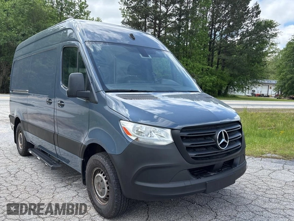 2019 Mercedes-Benz Sprinter Cargo with VIN WD4PF0CD7KP043942, listed as a Copart auction lot 54968745 with 141,118 mi miles and Clean Title. Bid and sale history available at carsss.com. Image 1.