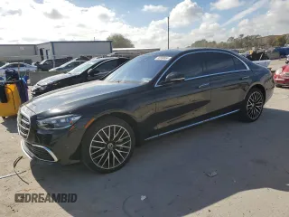 2023 Mercedes-Benz S-Class S 580 with VIN W1K6G7GB2PA169565, listed as a Copart auction lot 85590864 with 19,951 mi miles and Salvage Title. Bid and sale history available at carsss.com. Image 1.