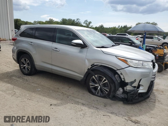 2018 Toyota Highlander LE with VIN 5TDZZRFH2JS284129, listed as a Copart auction lot 58466295 with 130,269 mi miles and Salvage title. Bid and sale history available at DreamBid. Image 4.