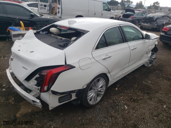 2023 Cadillac CT4 Premium Luxury with VIN 1G6DF5RK2P0122793, listed as a Copart auction lot 42668694 with 18,101 mi miles and Non Repairable. Bid and sale history available at carsss.com. Image 3.