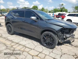 2020 Chevrolet Blazer LT z VIN 3GNKBCRS4LS553134, wystawiony jako Copart lot #56344865 z przebiegiem 72 171 mil mil oraz Szkody całkowita. Historia ofert i sprzedaży dostępna na DreamBid. Obrazek 4.
