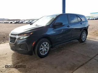 2022 Chevrolet Equinox LS with VIN 2GNAX5EV2N6105162, listed as a Copart auction lot 55537515 with 66,294 mi miles and Salvage title. Bid and sale history available at DreamBid. Image 1.