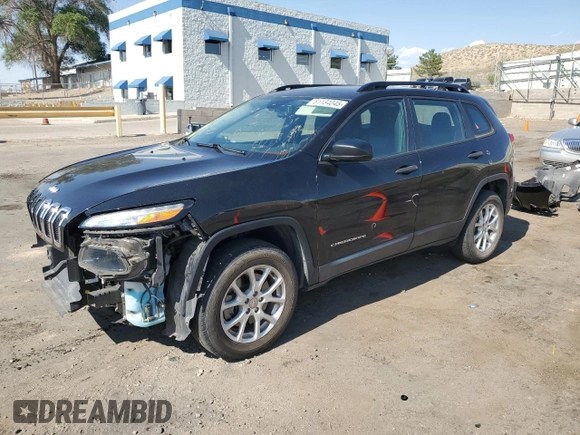 2015 Jeep Cherokee Sport with VIN 1C4PJMAB7FW773265, listed as a Copart auction lot 61134045 with 117,628 mi miles and Salvage title. Bid and sale history available at DreamBid. Image 1.