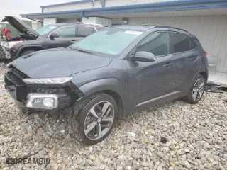 2019 Hyundai Kona Limited with VIN KM8K3CA55KU265807, listed as a Copart auction lot 71808944 with 60,673 mi miles and Salvage Title. Bid and sale history available at carsss.com. Image 1.