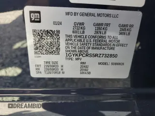 2024 Cadillac XT6 FWD Premium Luxury with VIN 1GYKPCRS5RZ732850, listed as a Copart auction lot 89112655 with 3,518 mi miles and Salvage Title. Bid and sale history available at carsss.com. Image 14.