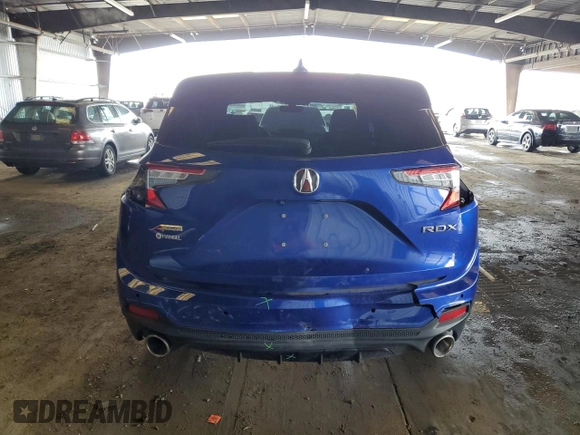 2022 Acura RDX w/A-Spec Package with VIN 5J8TC1H63NL003405, listed as a Copart auction lot 43054095 with 0 mi miles and Salvage Title. Bid and sale history available at carsss.com. Image 6.
