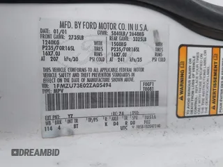 2002 Ford Explorer XLT с VIN 1FMZU73E02ZA05494, выставлен на аукционе IAAI как лот 42232400 с пробегом 196 806 миль миль и . История ставок и продаж доступна на DreamBid. Изображение 9.