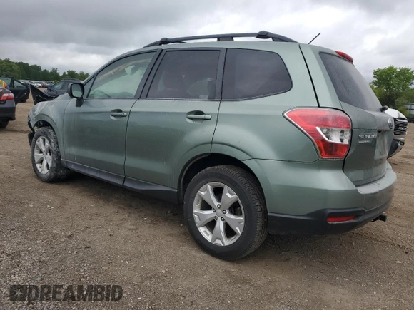 2014 Subaru Forester Premium with VIN JF2SJAEC9EH469712, listed as a Copart auction lot 58833365 with Not provided miles and Salvage title. Bid and sale history available at DreamBid. Image 2.