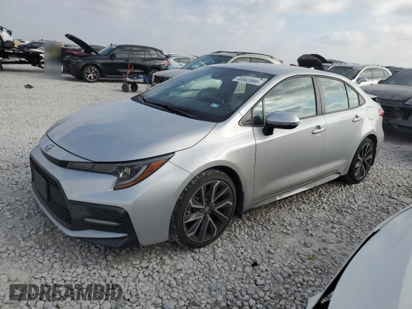2021 Toyota Corolla SE with VIN 5YFS4MCE6MP088978, listed as a Copart auction lot 48662895 with 84,063 mi miles and Salvage Title. Bid and sale history available at carsss.com. Image 1.