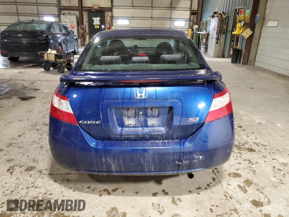 2008 Honda Civic Cpe Si with VIN 2HGFG21568H703347, listed as a Copart auction lot 45295775 with 155,813 mi miles and Salvage Title. Bid and sale history available at carsss.com. Image 6.