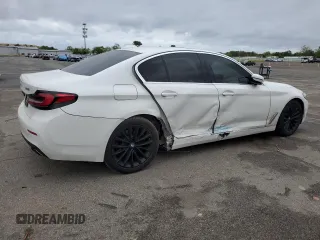 2021 BMW 5 Series 530i xDrive with VIN WBA13BJ07MCF93964, listed as a Copart auction lot 57125345 with 59,216 mi miles and Salvage title. Bid and sale history available at DreamBid. Image 3.