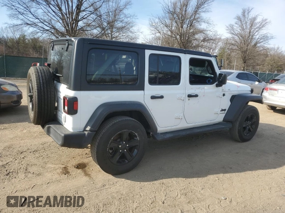 2022 Jeep Wrangler Unlimited Sport with VIN 1C4HJXDN3NW242297, listed as a Copart auction lot 47388715 with 17,098 mi miles and Salvage title. Bid and sale history available at DreamBid. Image 3.