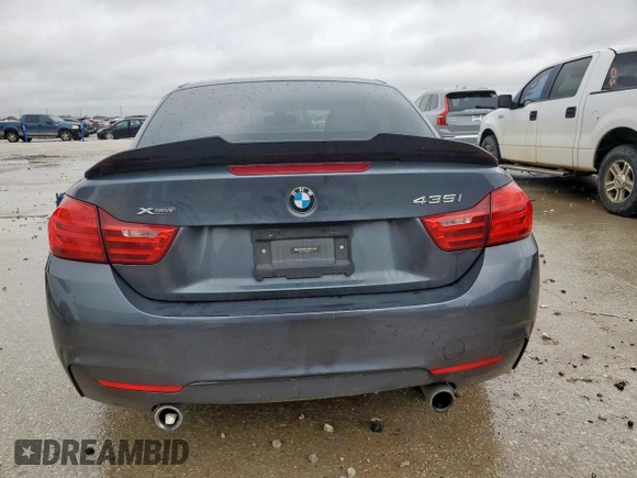 2015 BMW 4 Series 435i xDrive with VIN WBA3T7C54FP942778, listed as a Copart auction lot 54515685 with 128,423 mi miles and Salvage title. Bid and sale history available at DreamBid. Image 6.