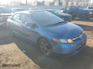 2007 Honda Civic Sdn EX with VIN 1HGFA168X7L063725, listed as a Copart auction lot 53548605 with 237,364 mi miles and Salvage Title. Bid and sale history available at carsss.com. Image 4.