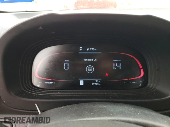 2024 Hyundai Venue Limited with VIN KMHRC8A31RU321908, listed as a Copart auction lot 47684665 with 29,792 mi miles and Salvage Title. Bid and sale history available at DreamBid. Image 9.