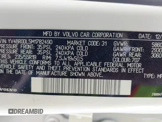 2021 Volvo XC60 Inscription Expression с VIN YV4BR0DL5M1782490, выставлен на аукционе IAAI как лот 42086362 с пробегом 44 178 миль миль и . История ставок и продаж доступна на DreamBid. Изображение 9.