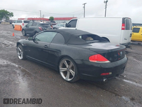 2007 BMW 6 Series 650i with VIN WBAEK13507CN80479, listed as a IAAI auction lot 42149721 with 140,967 mi miles. Bid and sale history available at carsss.com. Image 3.