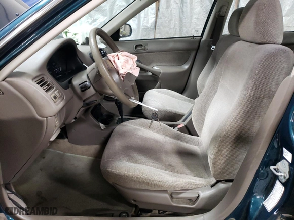 1998 Honda Civic EX with VIN 1HGEJ8649WL012457, listed as a Copart auction lot 76780314 with 150,709 mi miles and Salvage Title. Bid and sale history available at carsss.com. Image 7.