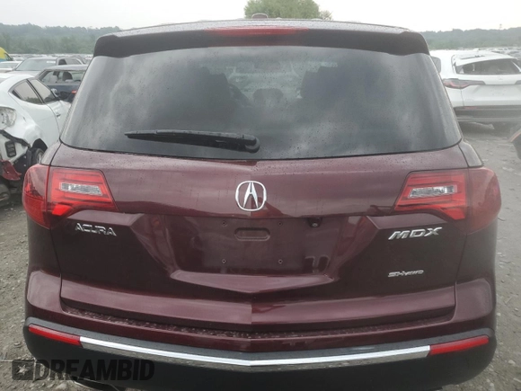 2012 Acura MDX Advance with VIN 2HNYD2H69CH534233, listed as a Copart auction lot 59426515 with 91,902 mi miles and Salvage title. Bid and sale history available at DreamBid. Image 6.