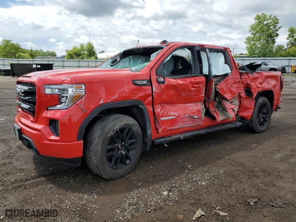 2022 GMC Sierra 1500 Limited Elevation with VIN 3GTU9CED3NG150739, listed as a Copart auction lot 56613474 with 34,859 mi miles and Salvage Title. Bid and sale history available at carsss.com. Image 1.