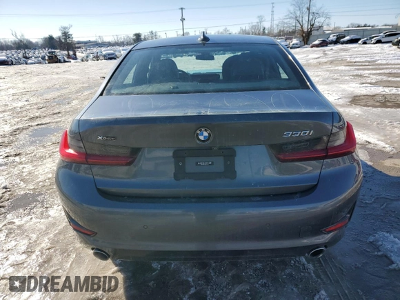 2020 BMW 3 Series 330i xDrive with VIN WBA5R7C04LFH50602, listed as a Copart auction lot 88260075 with 97,781 mi miles and Salvage Title. Bid and sale history available at carsss.com. Image 6.